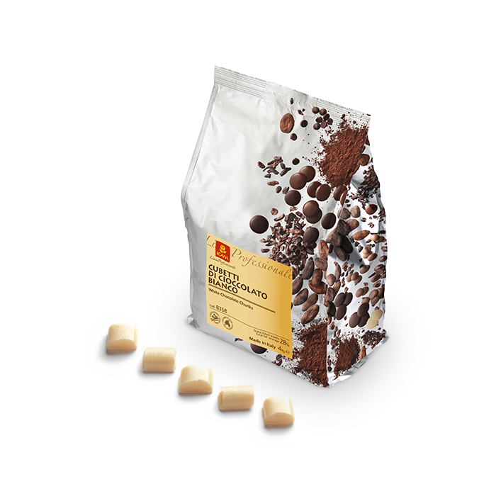 Cubes of White Chocolate